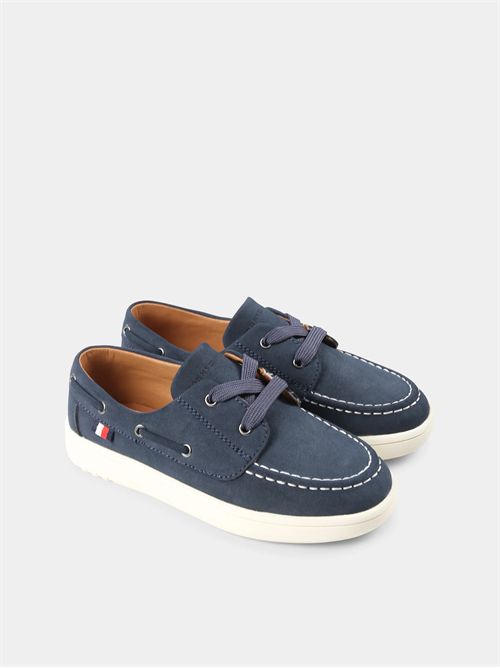 Sneakers blu stile barca con dettaglio iconico TOMMY HILFIGER | 33853BLU